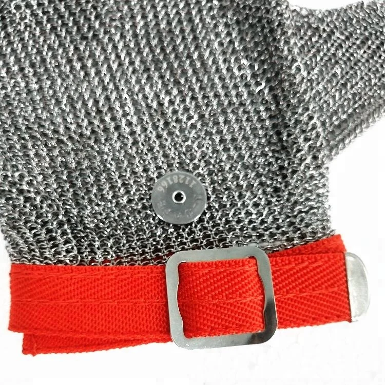 Factory price stainless steel butcher safety work gloves