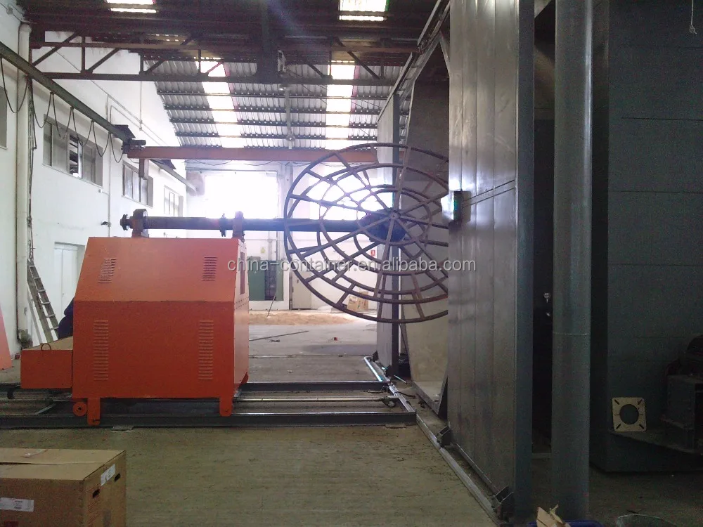 
4m automatic shuttle rotational molding machine 