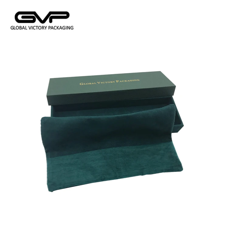 Green Paper Cardboard Storage Box Custom Jewelry Packaging