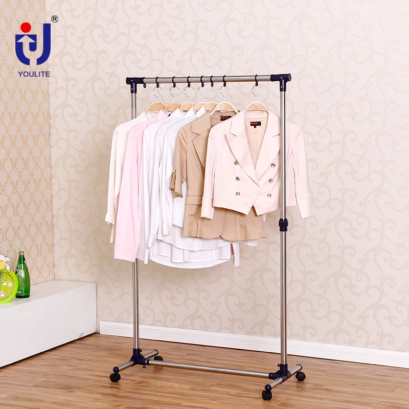 4 foot coat rack hanging with wheels black