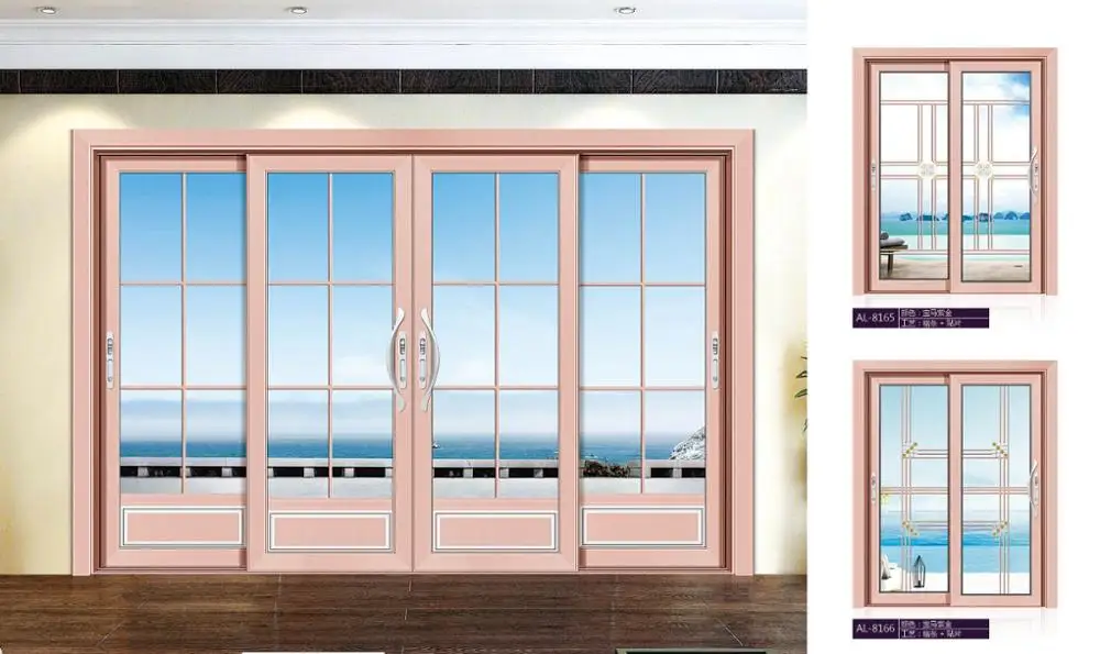 Алюминий художественный главной двери и резьба по дереву, дизайн