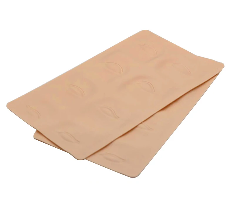 Easy Coloring Silicone Eyebrow And Eyeliner Practice Skin For Permanent Makeup Tattoo