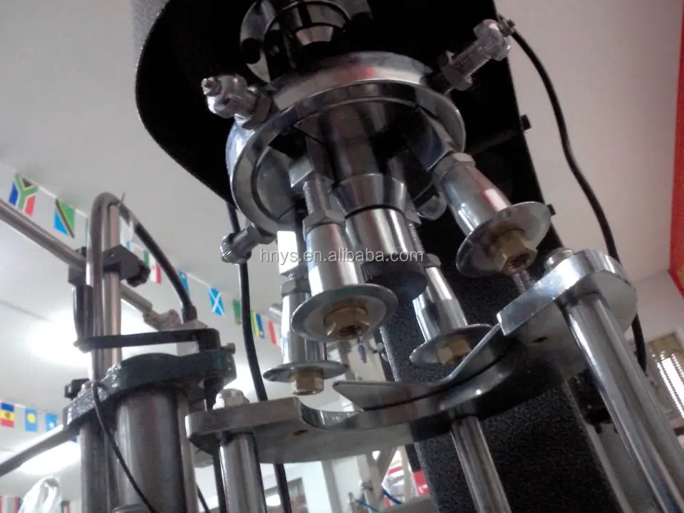 
glass bottle aluminum lid/pilfer proof metal cap sealing capper machine for security 