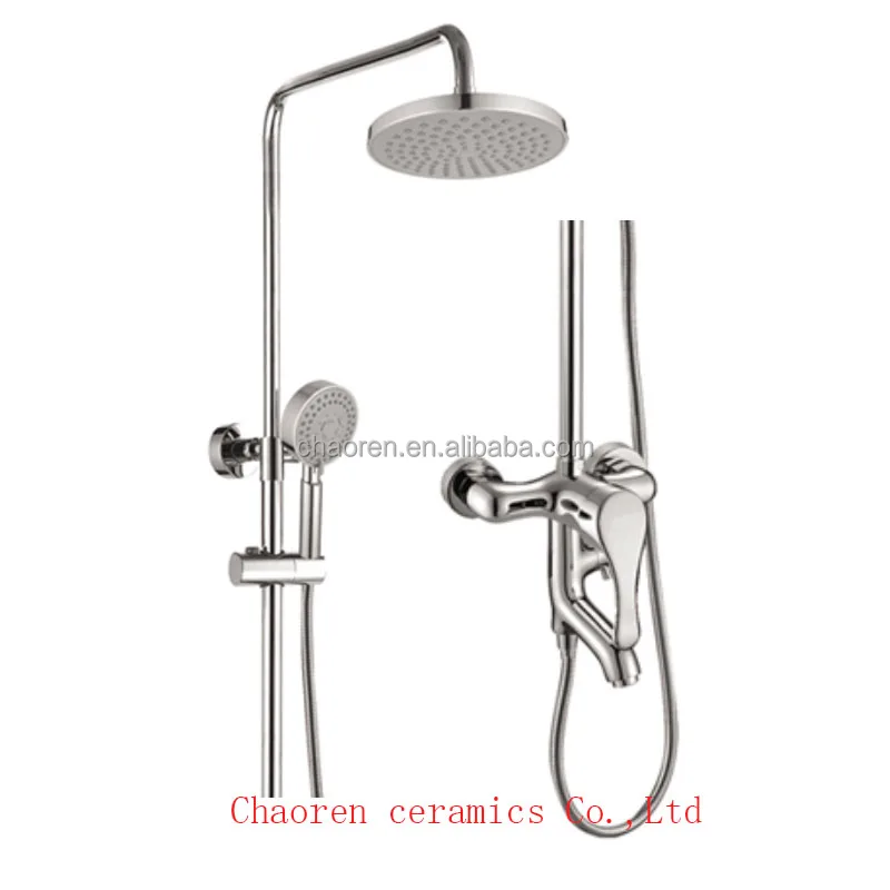 WC bath Factory price Stainless steel Wall Mounted Thermostatic Slide Rail Shower Set