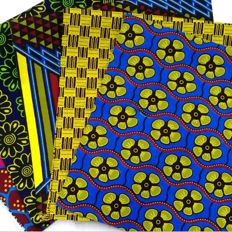 
Wholesale New Fashion Printed 100%polyester fabric african wax prints fabric 