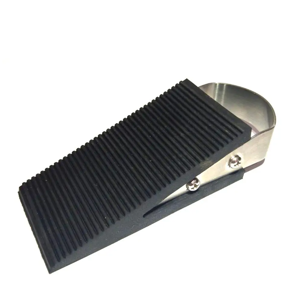 Прочная резиновая дверная пробка/дверной клин с ручкой из нержавеющей стали