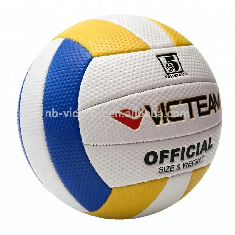 Cheapest Customized Standard Size PVC Beach Volley Ball, Wholesale Machine Sewing Volleyball in Bulk