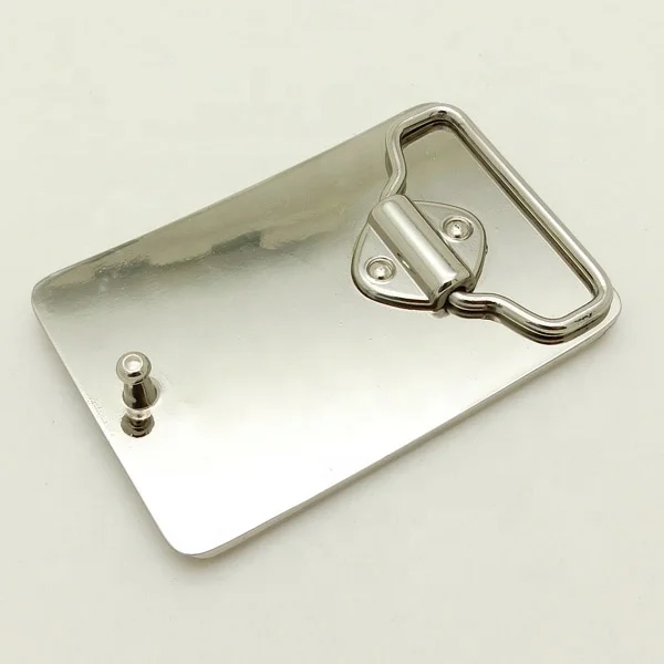 
Zinc alloy casting shiny nickel polished bling bling belt buckle custom blank with debossed space paste leather OEM manufacturer 
