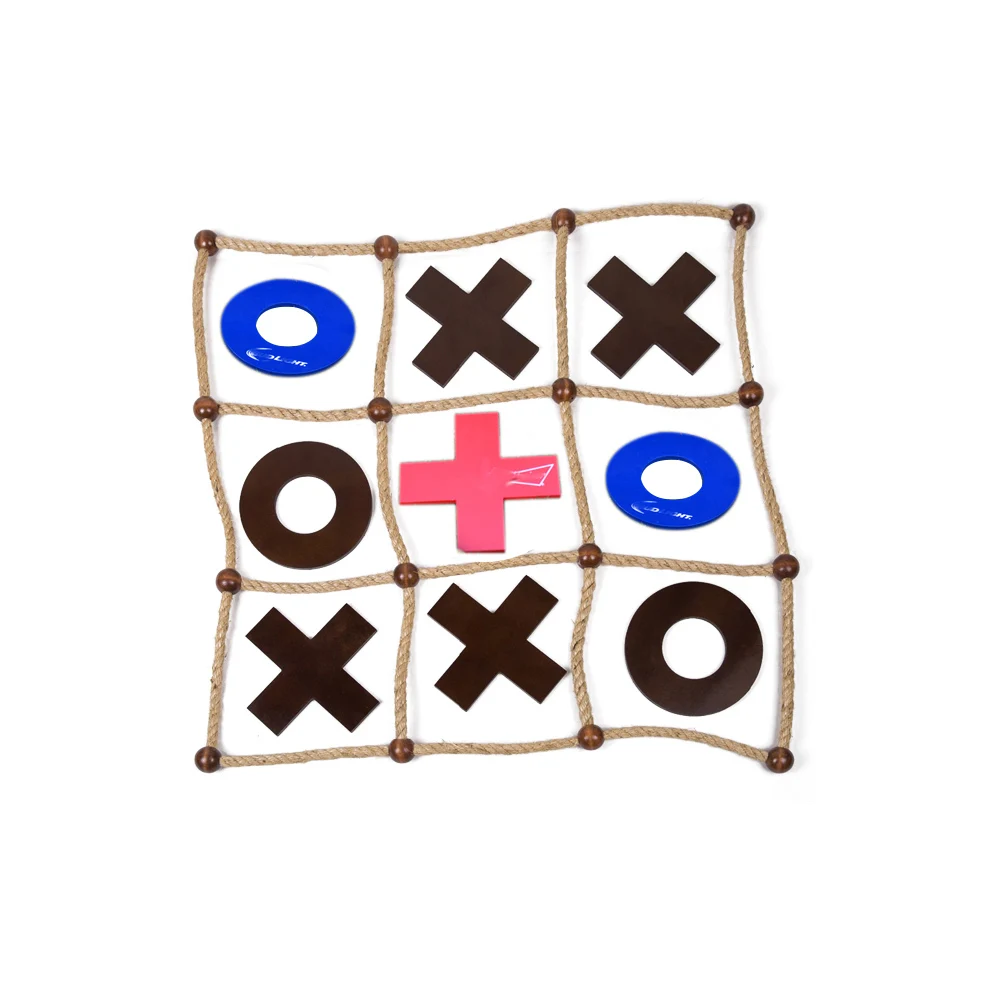 new design tic tac toe ,MDF outdoor game set ,colorful garden games for people