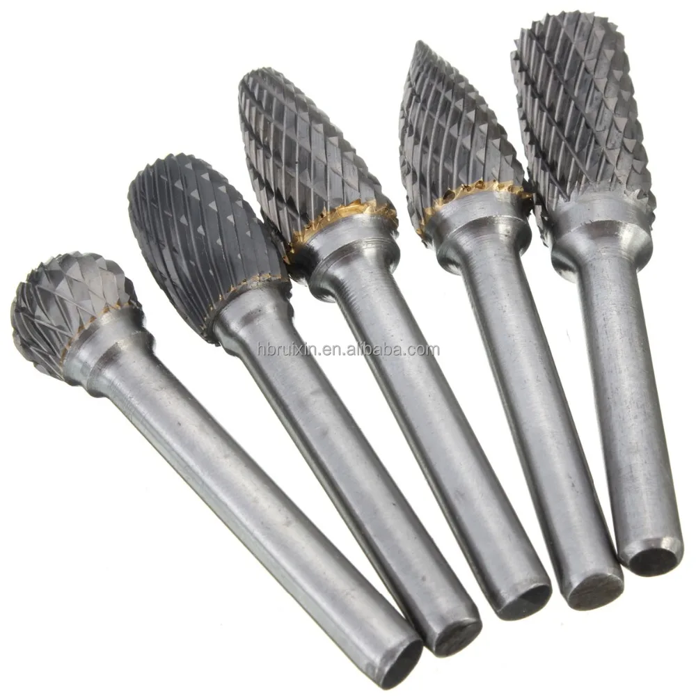High Performance end mill tungsten carbide rotary burr set