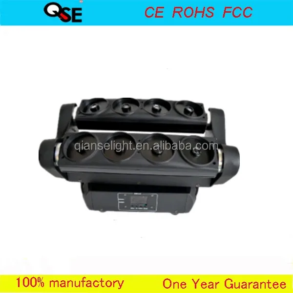 80mW@532nm Green Spider laser disco moving head light RGB spider