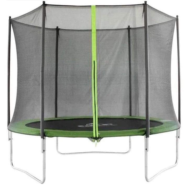 Fantastic 8ft trampoline playground with safety enclosure and jump bed for kids