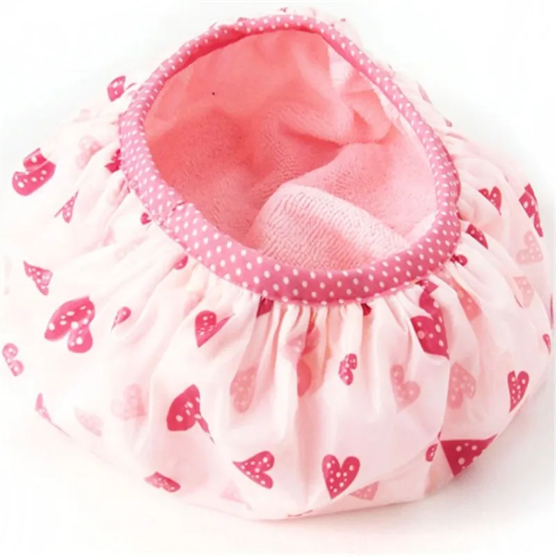 
Custom 2020 New Creative Design Shower Cap Waterproof Peva Double Layers Printing Shower Cap 