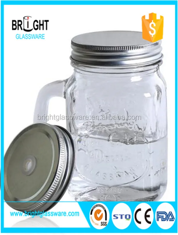 Оптовая продажа, тисненый логотип, квадратная стеклянная банка, каменная ручка, бутылка с крышками и соломинкой