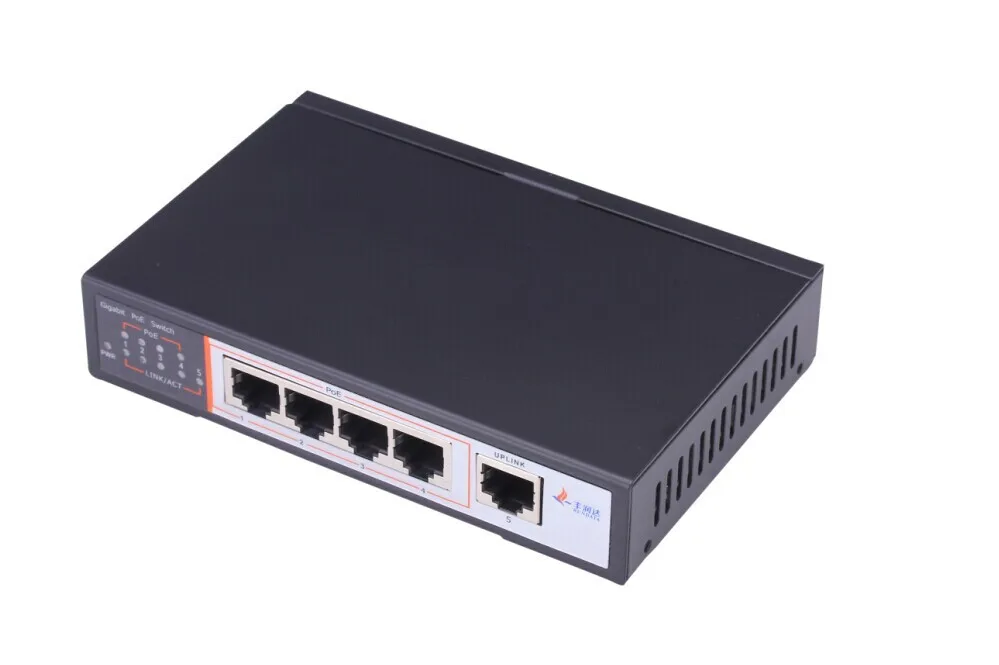 Сертификат CE/FCC/RoHs 5 портов с 4 портами PoE IEEE802.3af/at стандартный гигабитный коммутатор