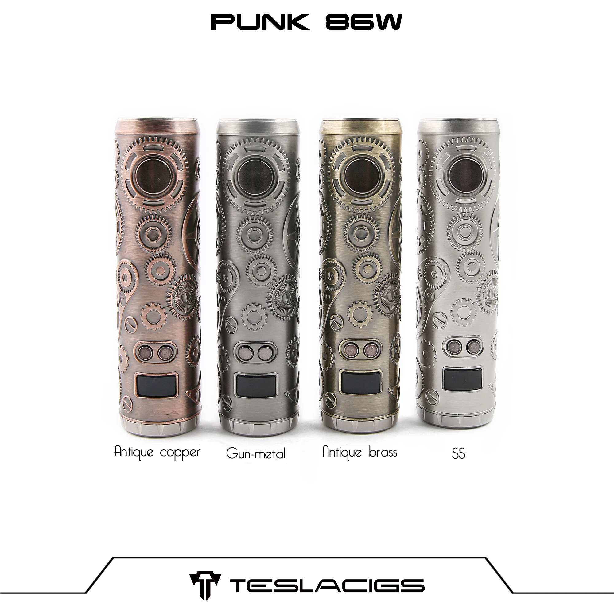 
Electronic Cigarette Vape Tesla Punk 86W Vape Box Mod tesla punk 85w stick mod with display for sale 
