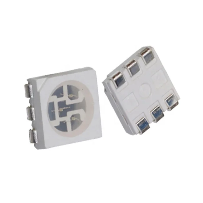 6 контактов SMD 5050 светодиод желтый светоизлучающий диод 6 ножек 5450 источник освещения светодиодные бусины 5054 PLCC6 поверхностное крепление электронные детали