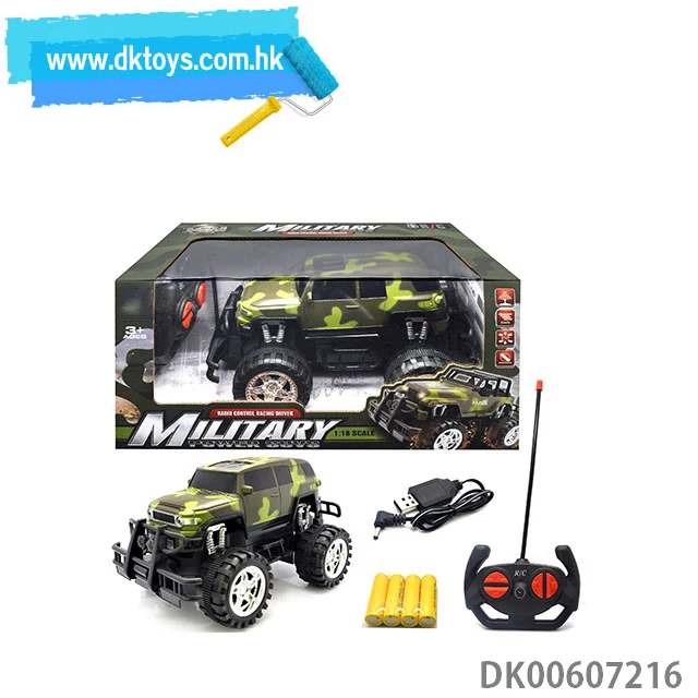 Military Car RC Toys Remote Control Vehicle 1:18 4CH RC Car With Light