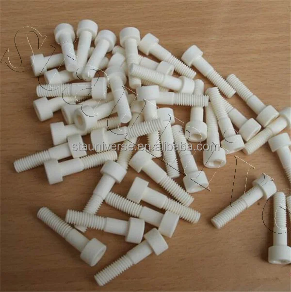 Глинозем/циркониевая керамическая резьба гайка болт/керамический изолятор