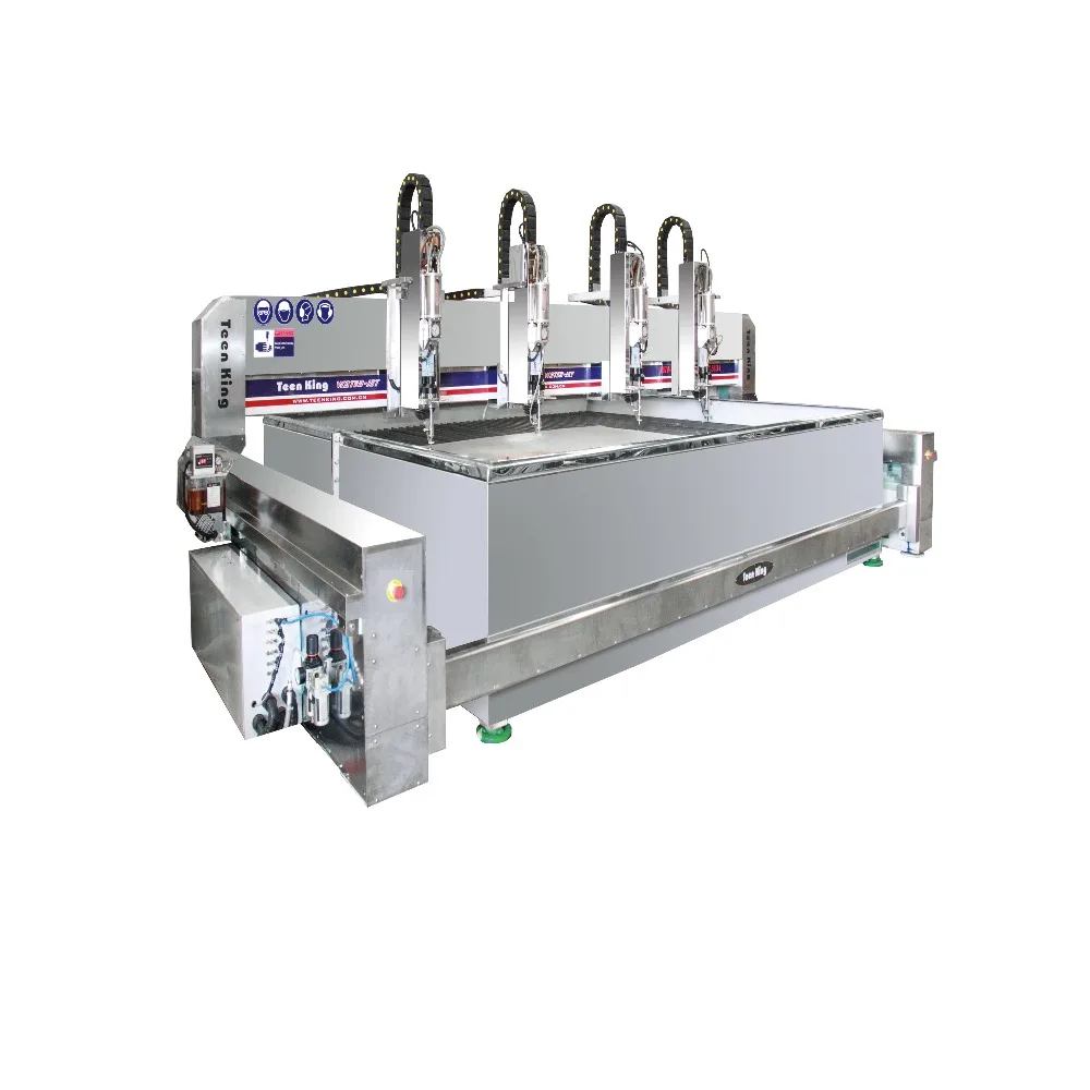 
high efficiency waterjet machine with 4 heads 