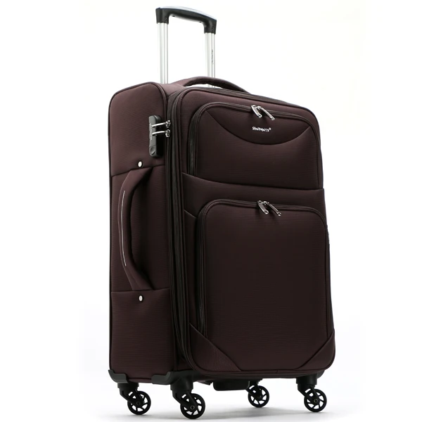 High quality nylon 4pcs set trolley luggage bag luggage case/luggage trolley with 4 spinner wheels