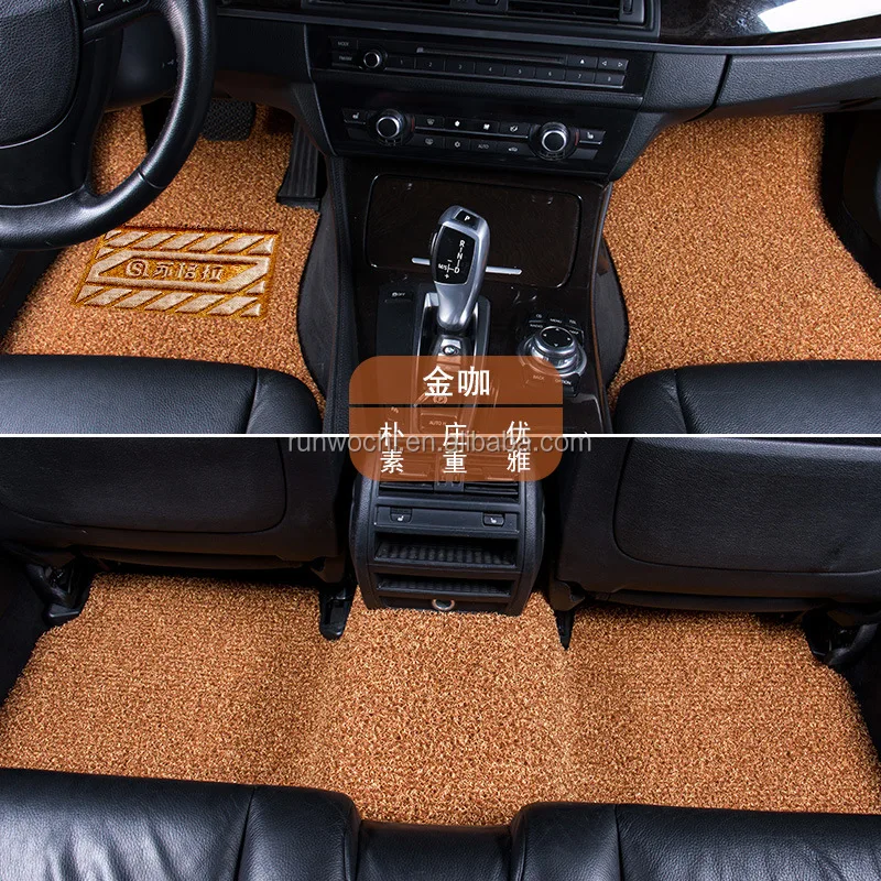 
PVC coil mat car mat OEM available classic style black spike backing 