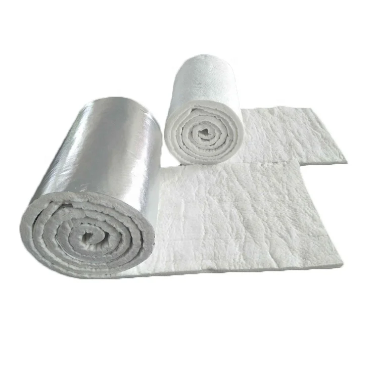 Thermal insulation Polycrystalline mullite 1600 celsius ceramic fiber blanket with 72% AL2O3 for heating furnace refractory coat