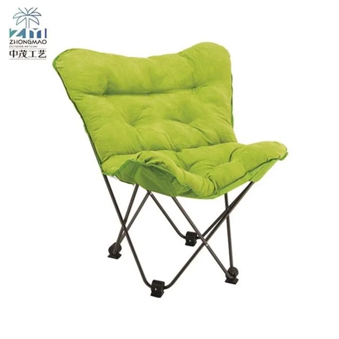 Удобное недорогое складное офисное кресло в скандинавском стиле с металлической рамой и бабочками для сада и отдыха