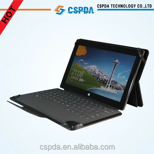 
For Microsoft Surface Pro 3 / Surface Pro PU Leather Folio Keyboard Stand Case | Executive & Premium Leatherette Texture 