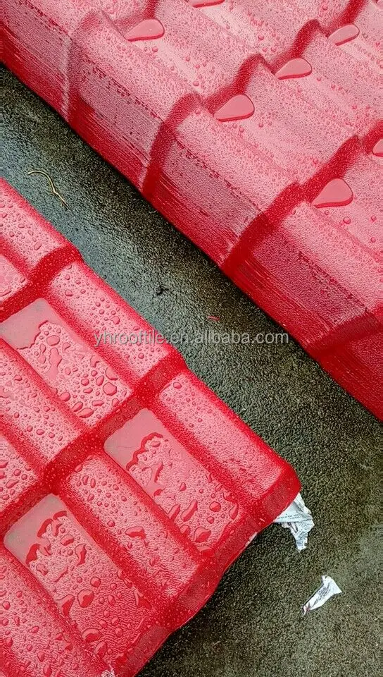 ASA Synthetic resin PVC plastic spanish roof tile good price roofing sheet foshan yuehao top manufacturer