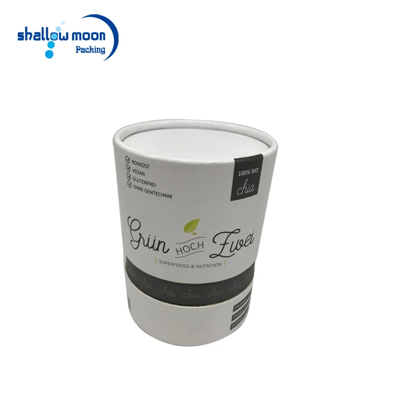 
Custom made eco friendly paper cylinder packaging tube box for tea/herbs/coffee/snacks/food packaging 
