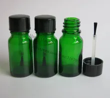360pcs lot 10ml Green Empty Nail Polish Enamel Bottle 10cc Nail Polish Container 1 3oz Cosmetic
