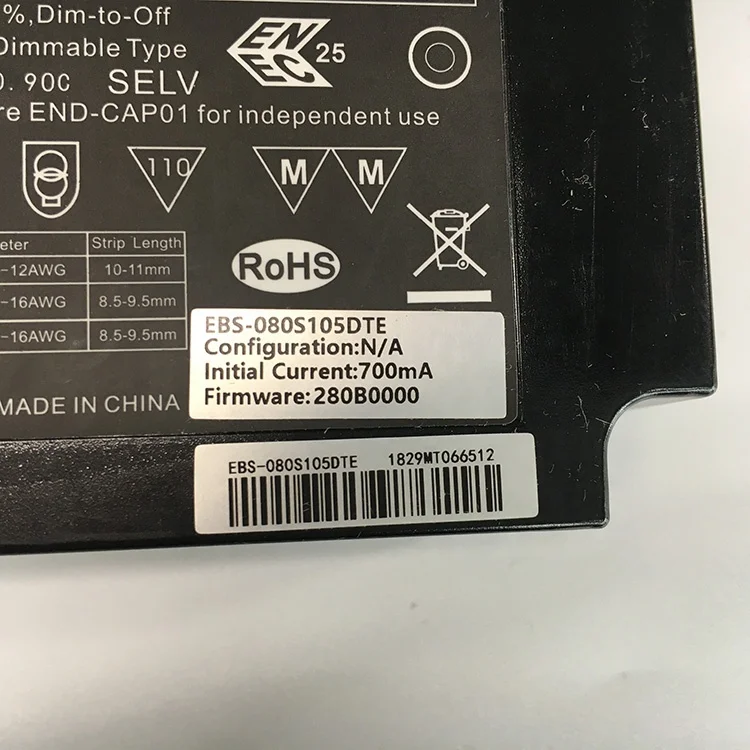 Inventronics 80w 700ma 0-10v dimmable constant current led driver