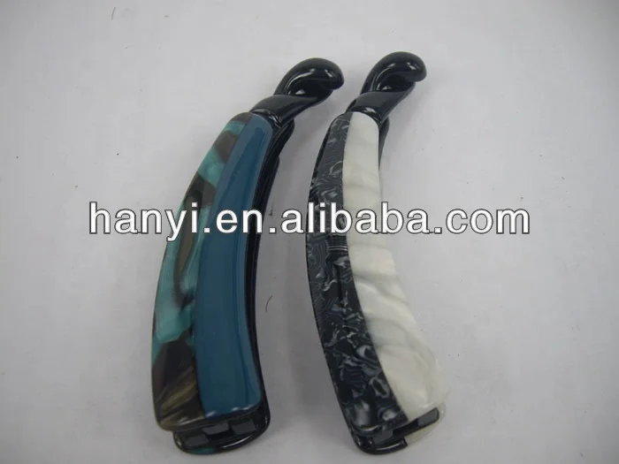 factory production   handmade hairpin banana clip cellulose acetate hair clip fashion hair accessory