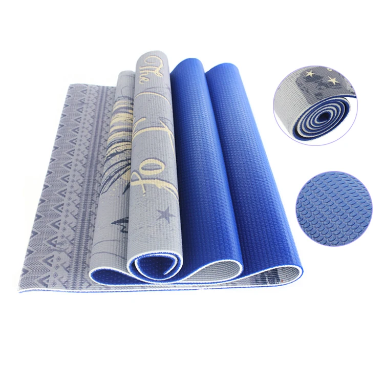 
Durable eco friendly printed yoga mat manufacturer multi-functional yoga pilates type pvc exercise mat 