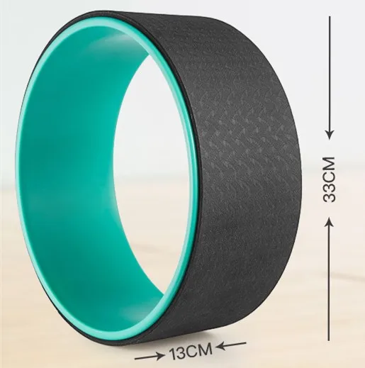 Stretching Gym workout back fitness exercise tool yoga wheel tpe yoga circle