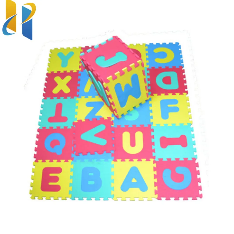 English Alphabet Design Floor EVA Foam Play Block Kids Play Mat Educational DIY Toy