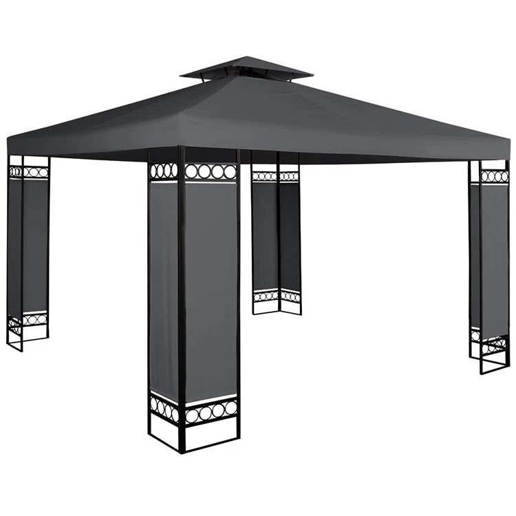 Frame Retractable Awning Gazebo For Garden Metal