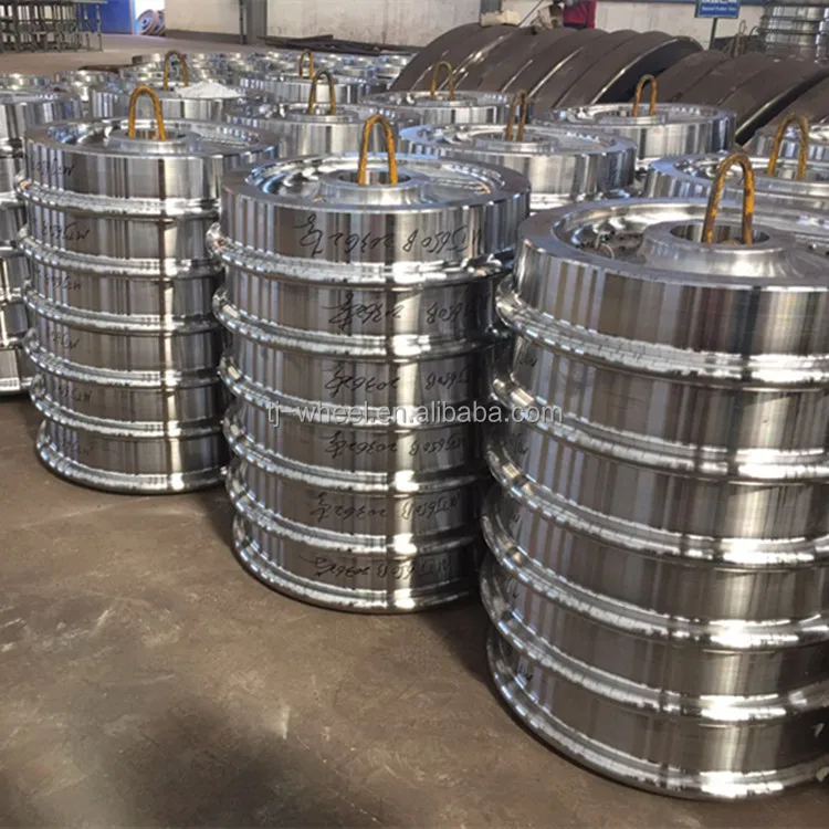 Wheel of rail excavator, rail machine