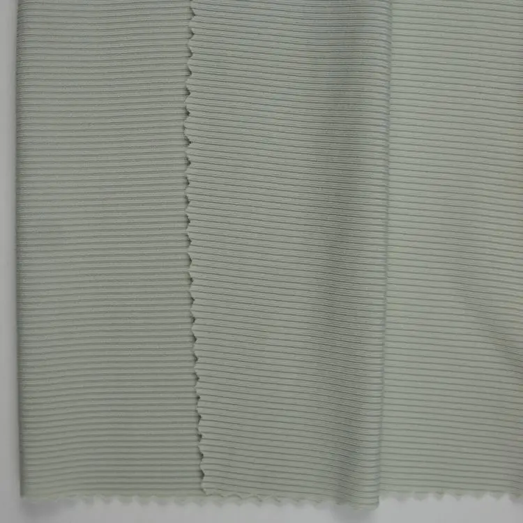Textured polyamide elastane fabric rib knit fabric for lingerie bra