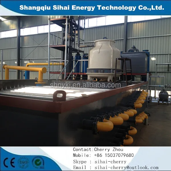 Fully automatic waste lube oil refining equipment with vacuum distillation system