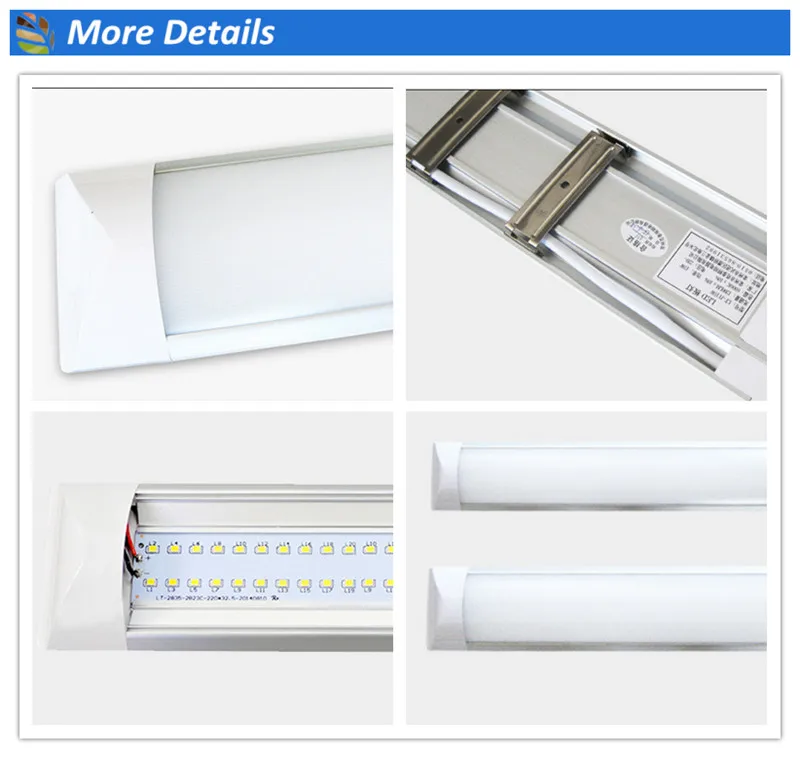 
2018 165-265v linear light 36W 40W 45W led tube batten lighting 