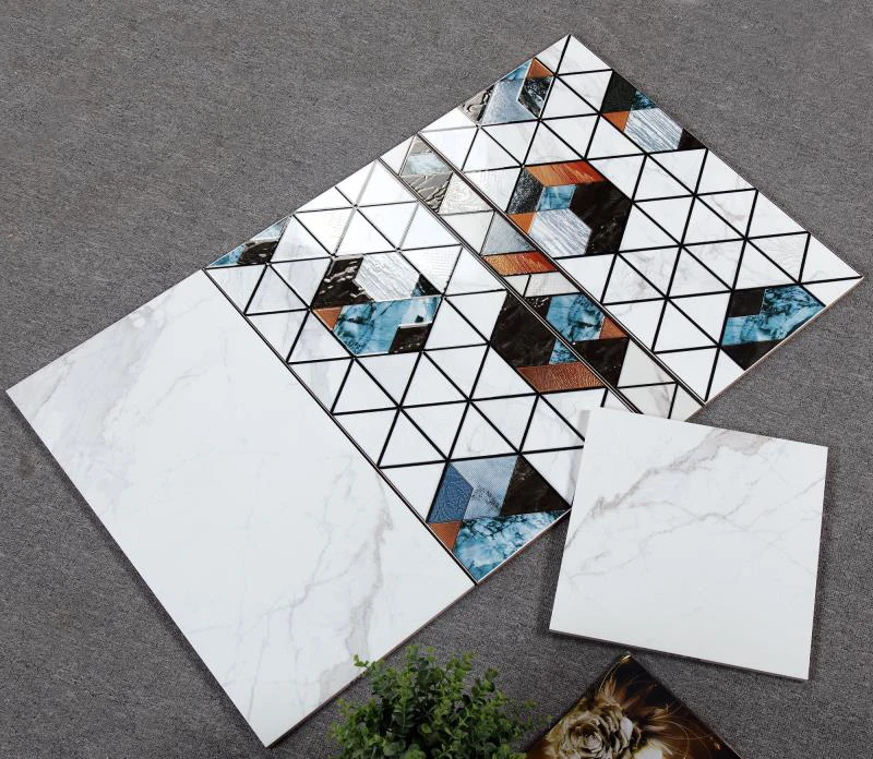 White Ceramic Calacatta Tile Bathroom and Kitchen Ceramic Tile 300x600mm