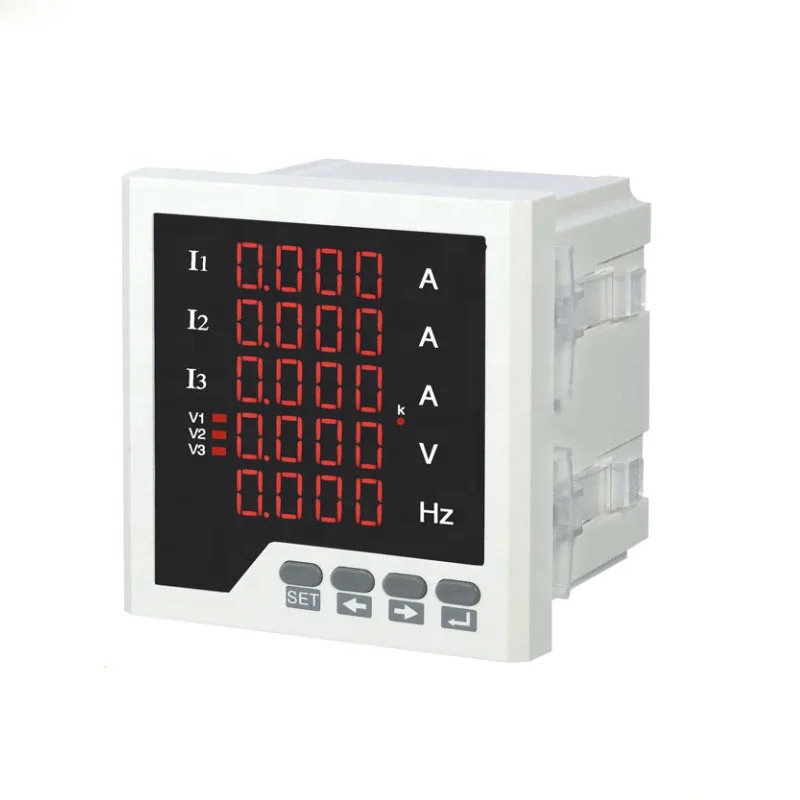 KDSI 3 Phase Digital Ammeter and Voltmeter Frequency Combined Meter