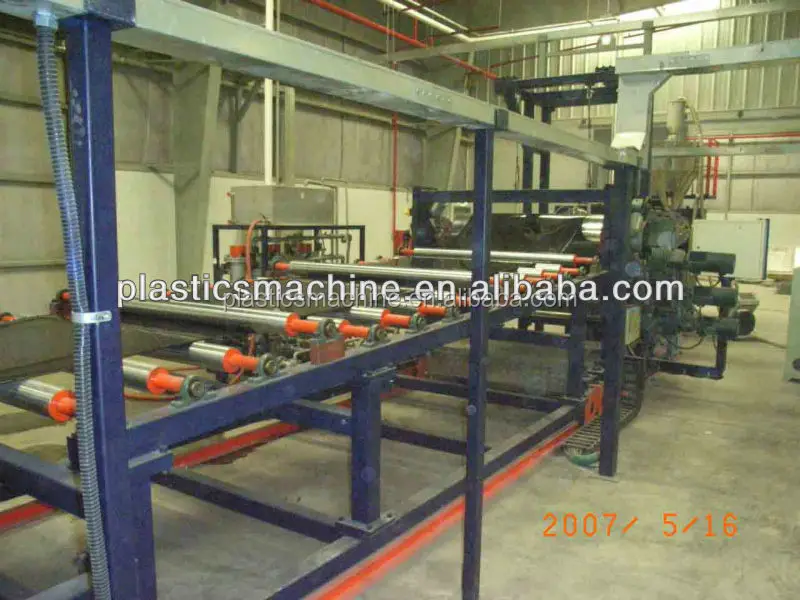 Plastic uniaxial geogrid machine, plastic machinery