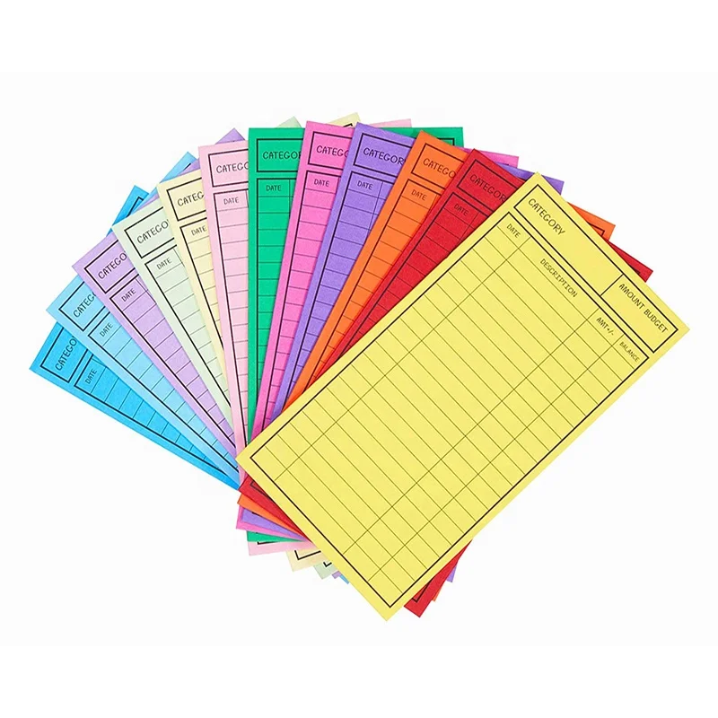 Budget Envelopes - 96-Pack Cash Envelope System for Money Savings, Personal Finance