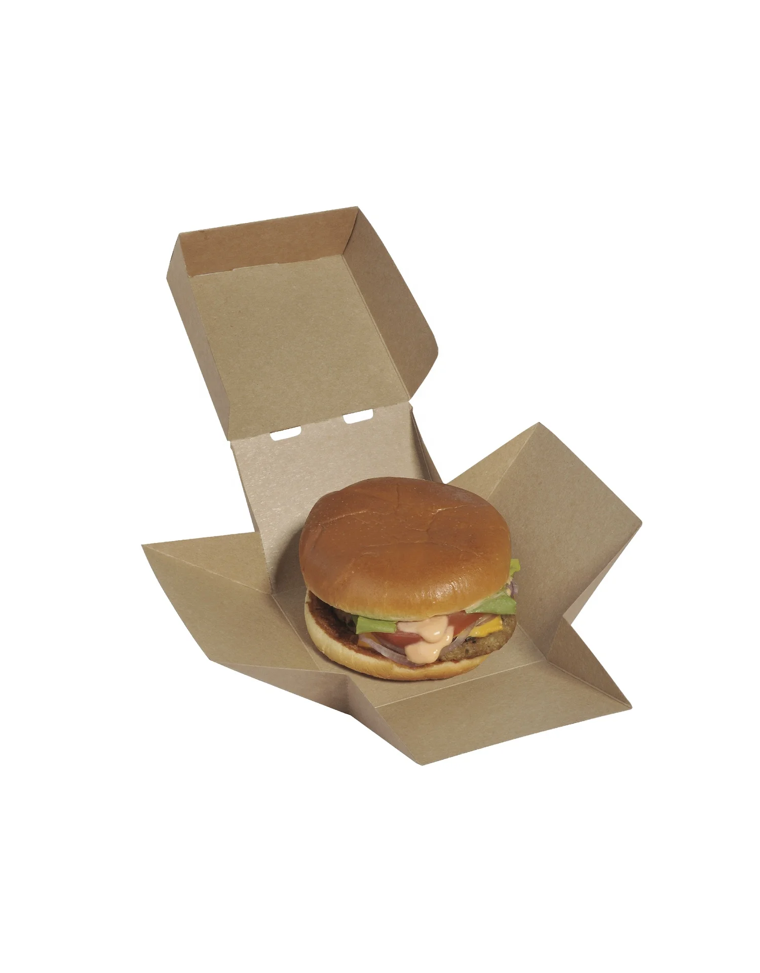 Custom Printed Disposable Mini Paper Food Grade Packaging Burger Box Food Box Paper