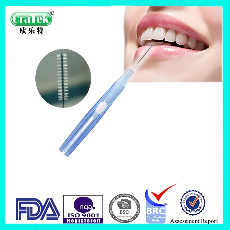 Approval Interdental Brush Toothpick With America Dupont Bristle and German Colored Wire