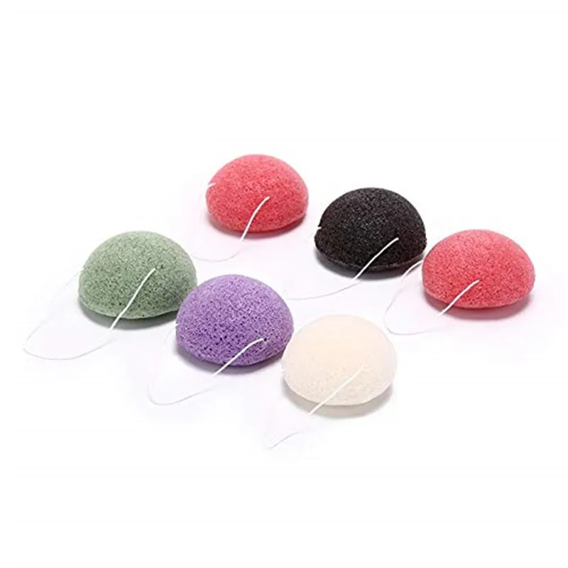 100% pure natural luxury skin care private label organic face cleaning facial cosmetic sponge konjac