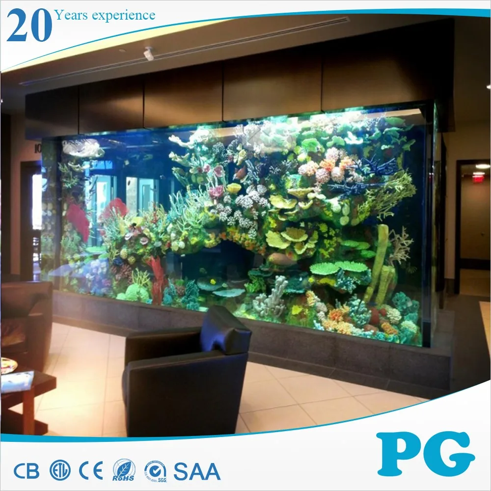 PG Underwater Window Luxury Style Clear Acrylic Aquarium Tank Fish